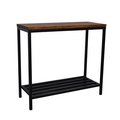 Guest Room Ryan Rich Metal Console Table - Chestnut & Black - 31 x 14 x 34 in. GU2549221